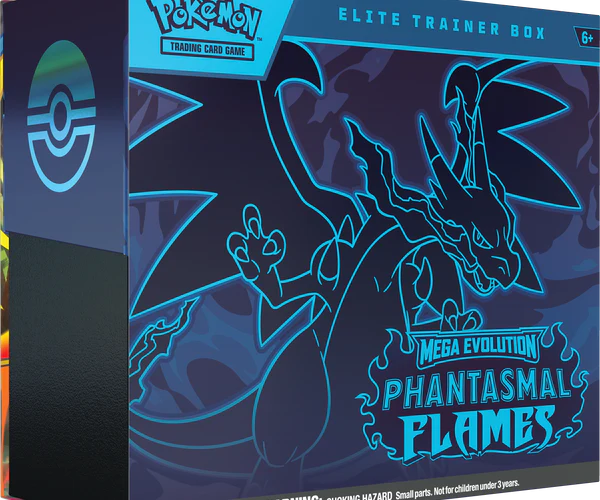 Pokemon Mega Evolution Phantasmal Flames Elite Trainer Box premium collectible