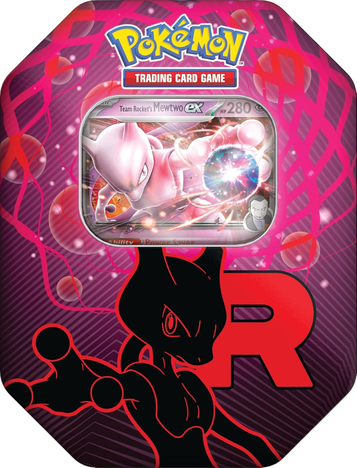 Pokemon Team Rocket Tin - Mewtwo premium collectible