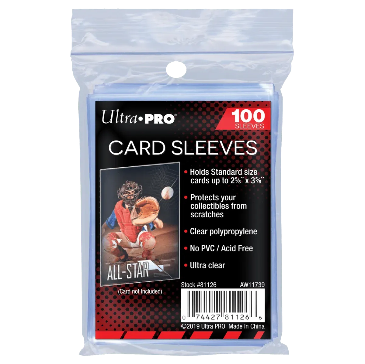 Ultra Pro Standard Soft Sleeve (100 Pack) premium collectible